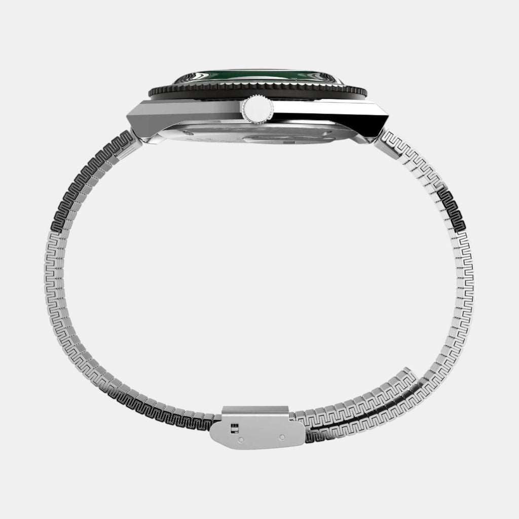 Men Quartz Green Dial Analog Stainless Steel Watch TW2U61700U9