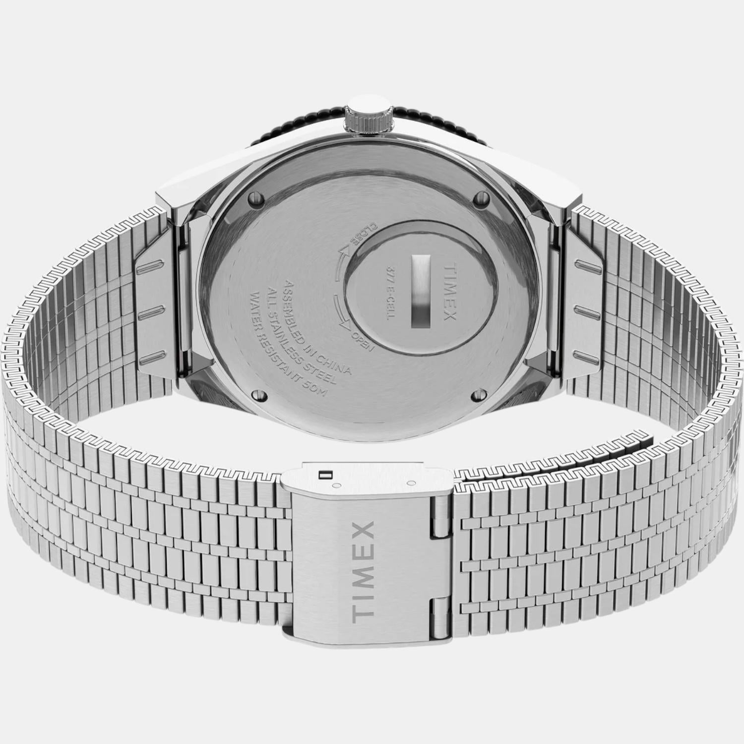 Men Quartz Black Dial Analog Stainless Steel Watch TW2U61800U9