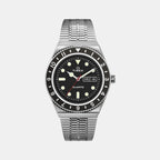 Men Quartz Black Dial Analog Stainless Steel Watch TW2U61800U9