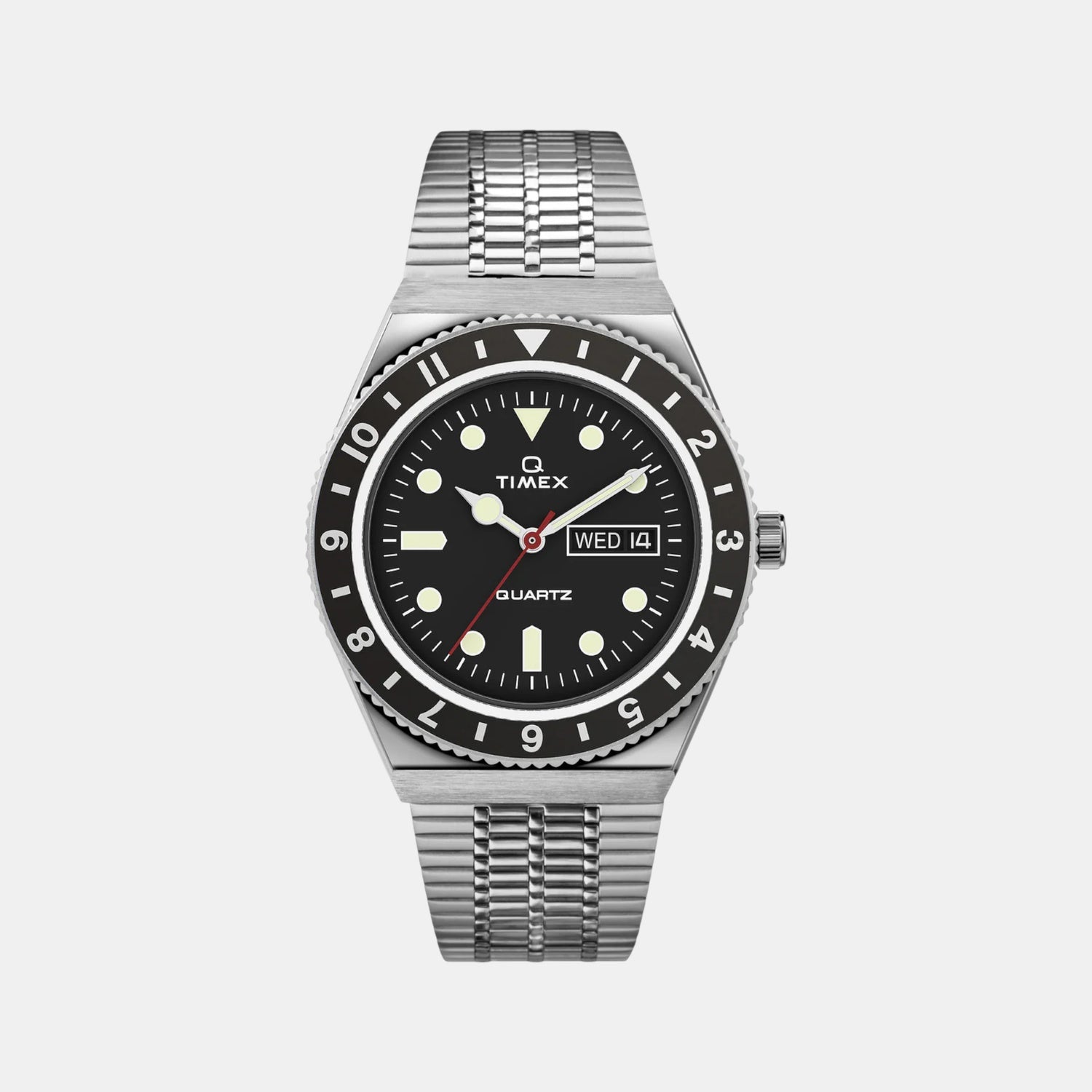 Men Quartz Black Dial Analog Stainless Steel Watch TW2U61800U9