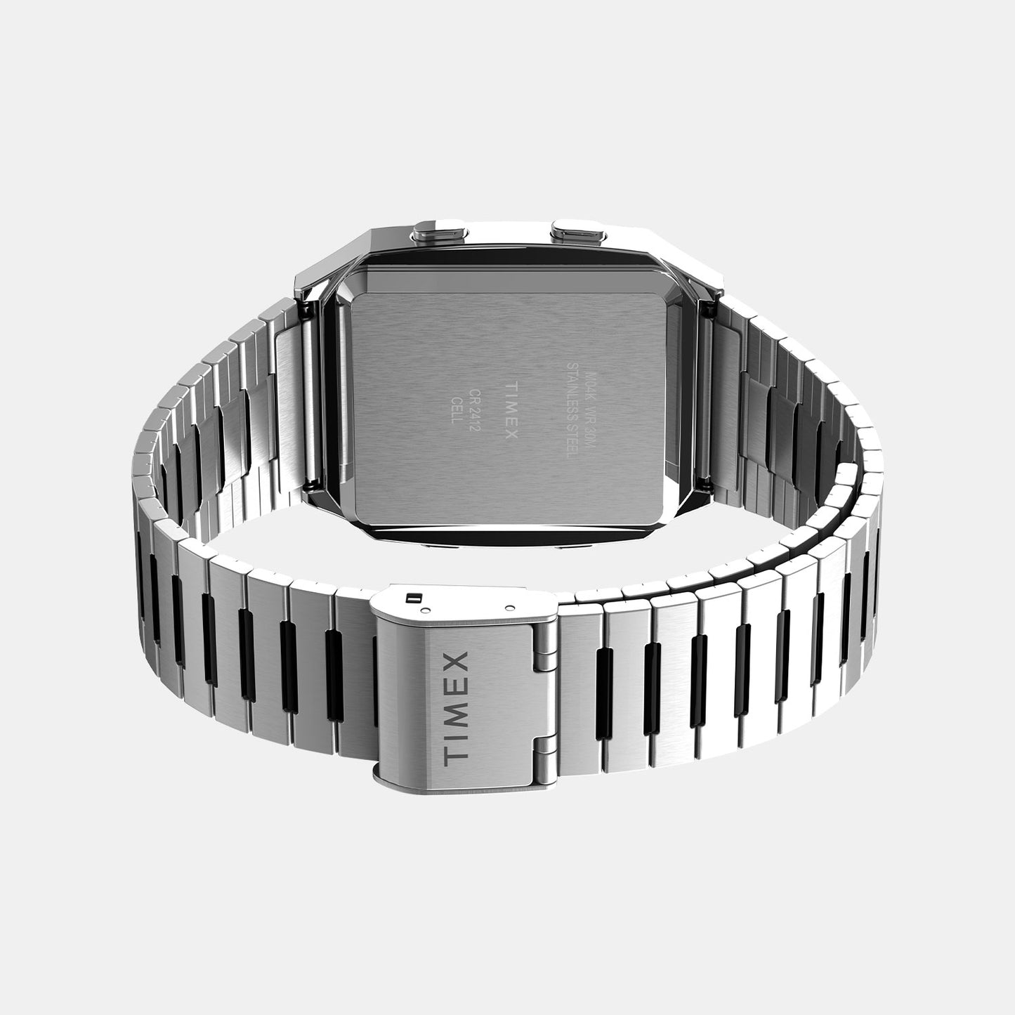 Q Timex Men Digital Stainless Steel Watch TW2U72400U9