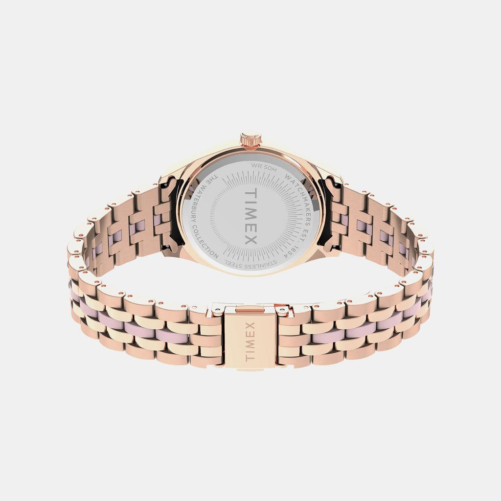 Women Quartz Pink Dial Analog Stainless Steel Watch TW2U82800UJ