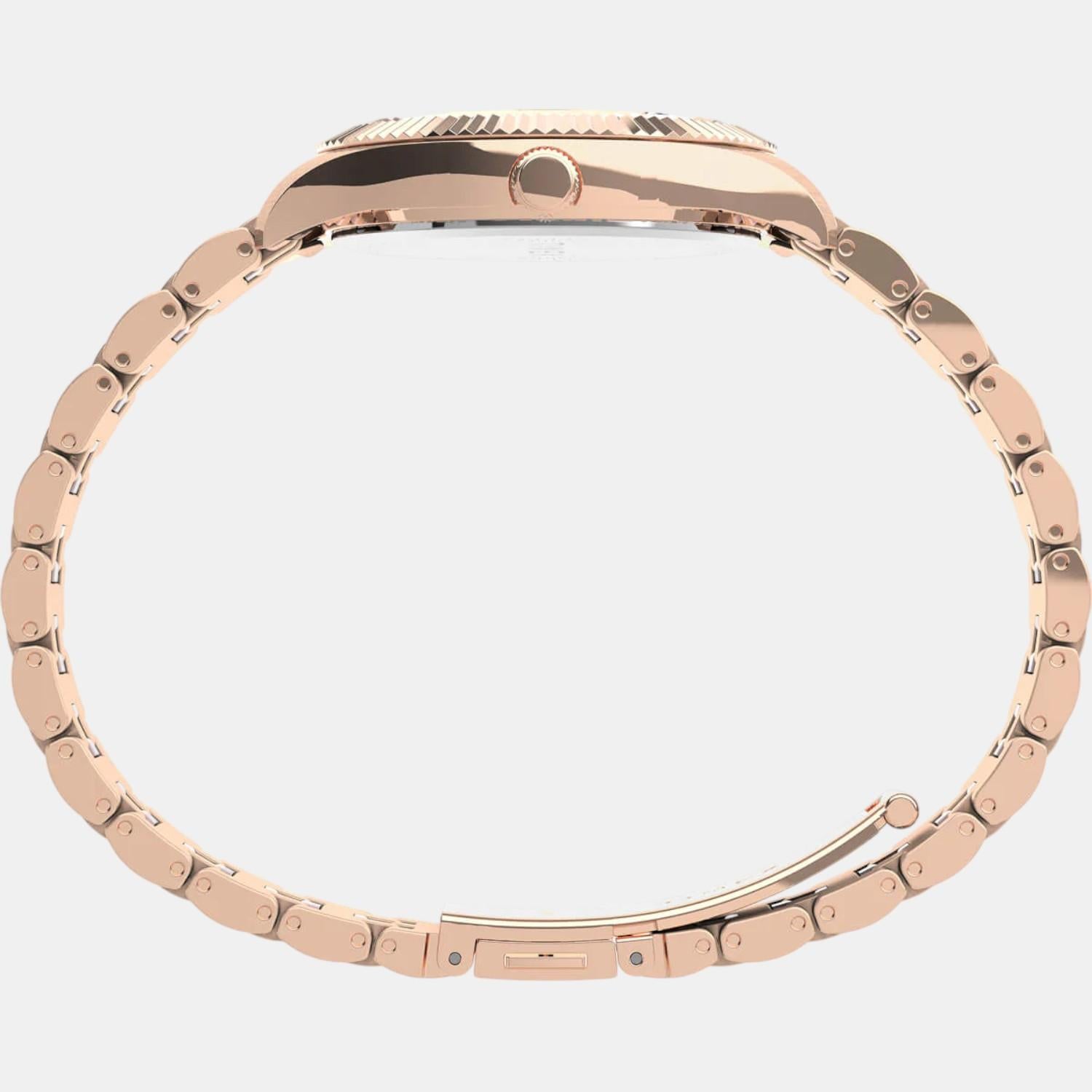 Women Quartz Pink Dial Analog Stainless Steel Watch TW2U82800UJ