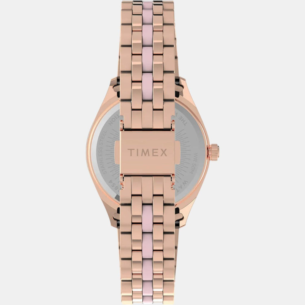 Women Quartz Pink Dial Analog Stainless Steel Watch TW2U82800UJ
