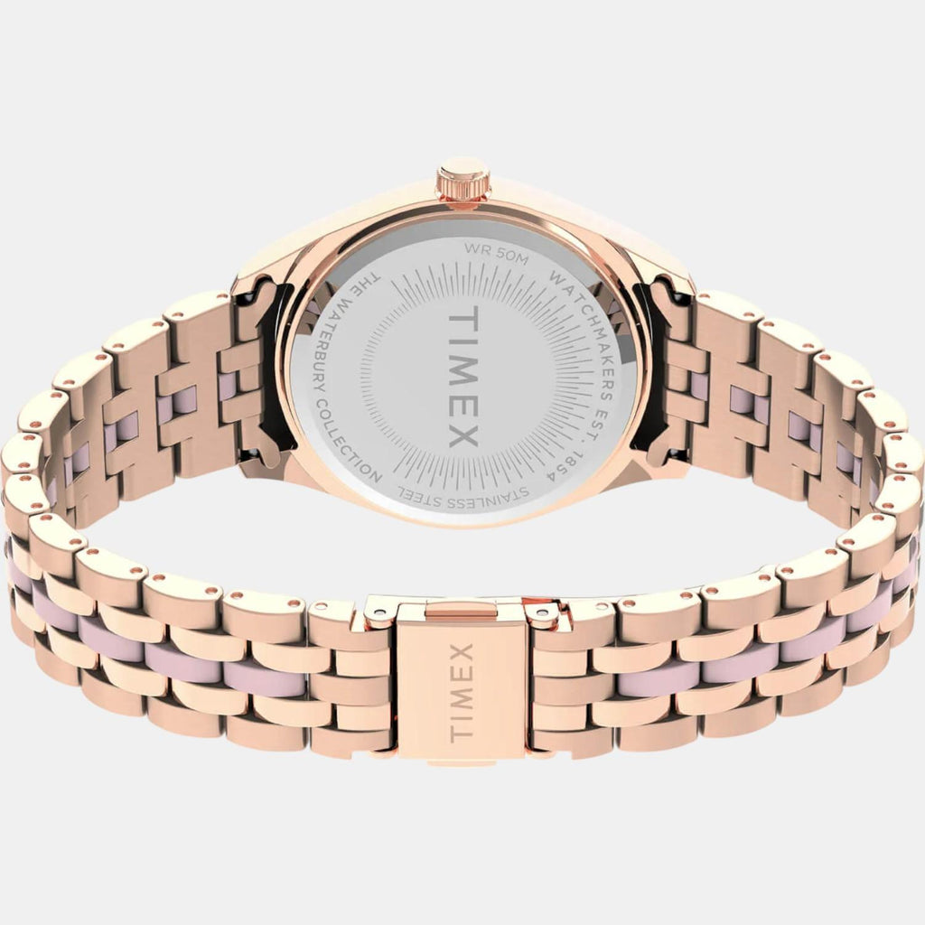 Women Quartz Pink Dial Analog Stainless Steel Watch TW2U82800UJ