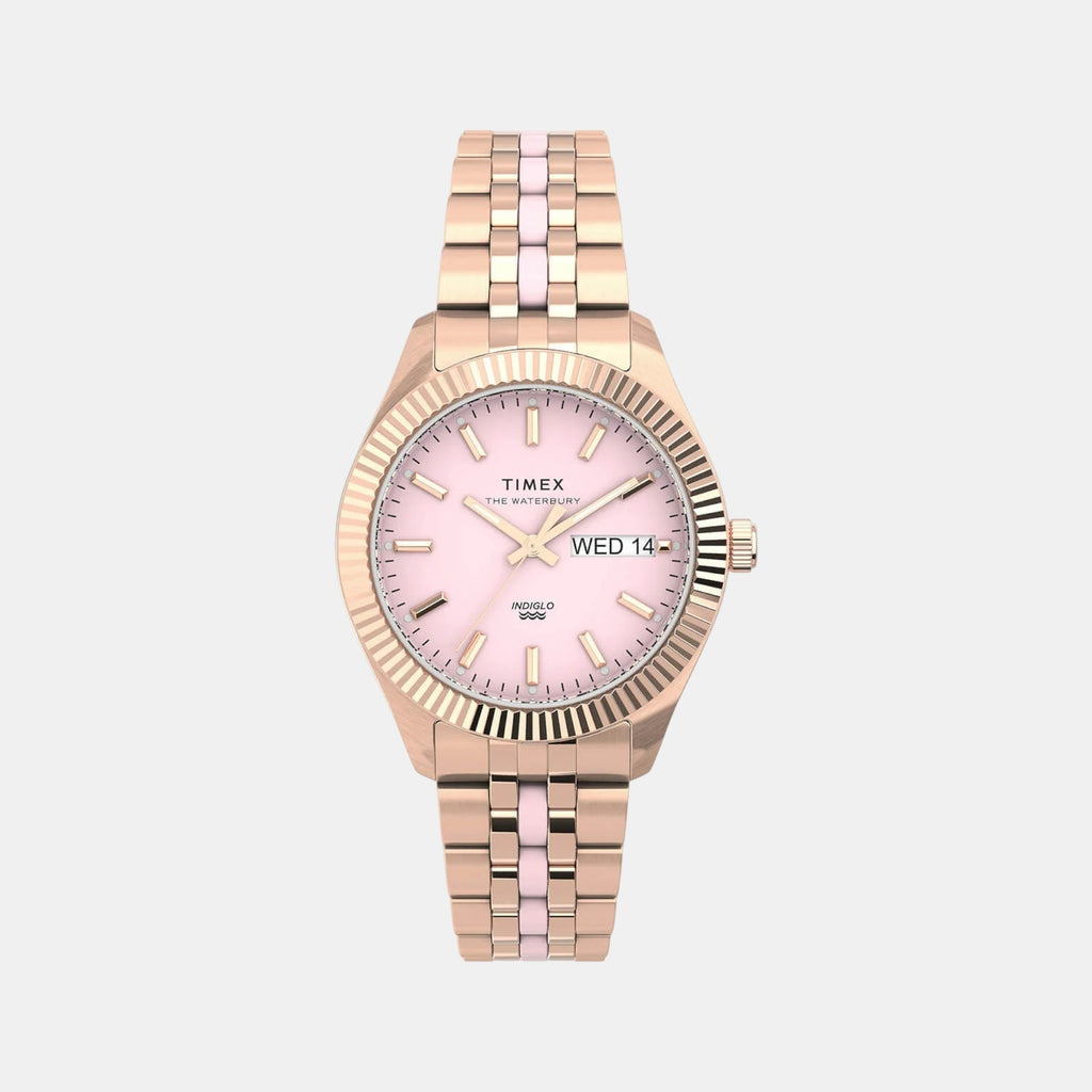 Women Quartz Pink Dial Analog Stainless Steel Watch TW2U82800UJ