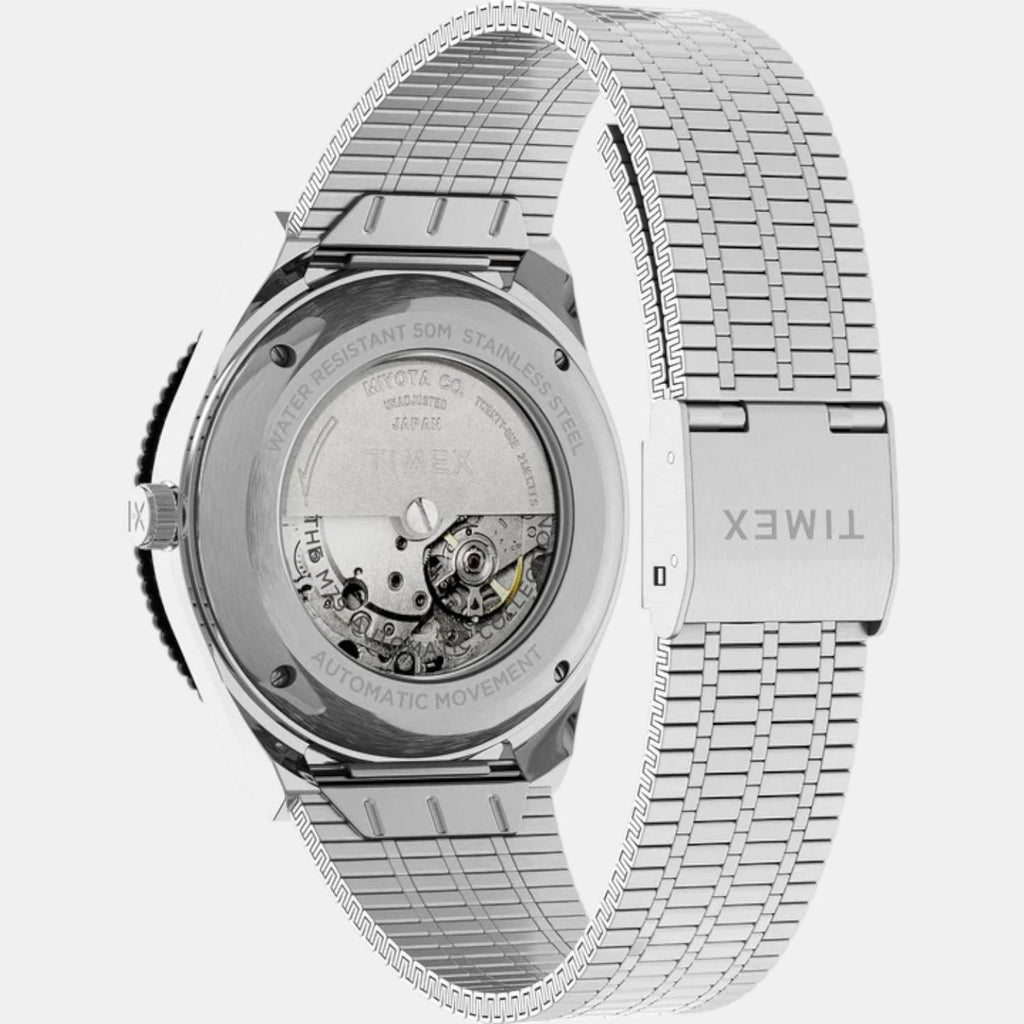 Men Automatic Black Dial Analog Stainless Steel Watch TW2U83400U9