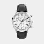 Men Quartz White Dial Analog Leather Watch TW2U88100UJ