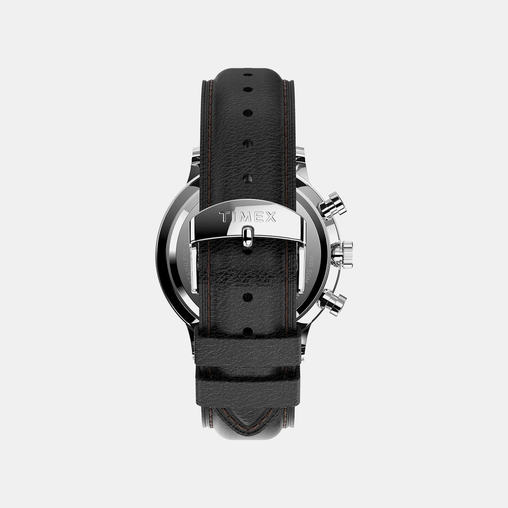 Men Quartz White Dial Analog Leather Watch TW2U88100UJ