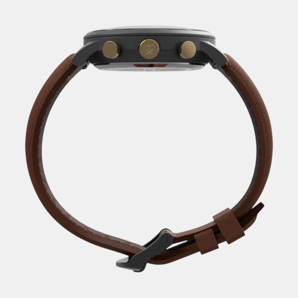 Men Quartz Blue Dial Analog Leather Watch TW2U88200UJ