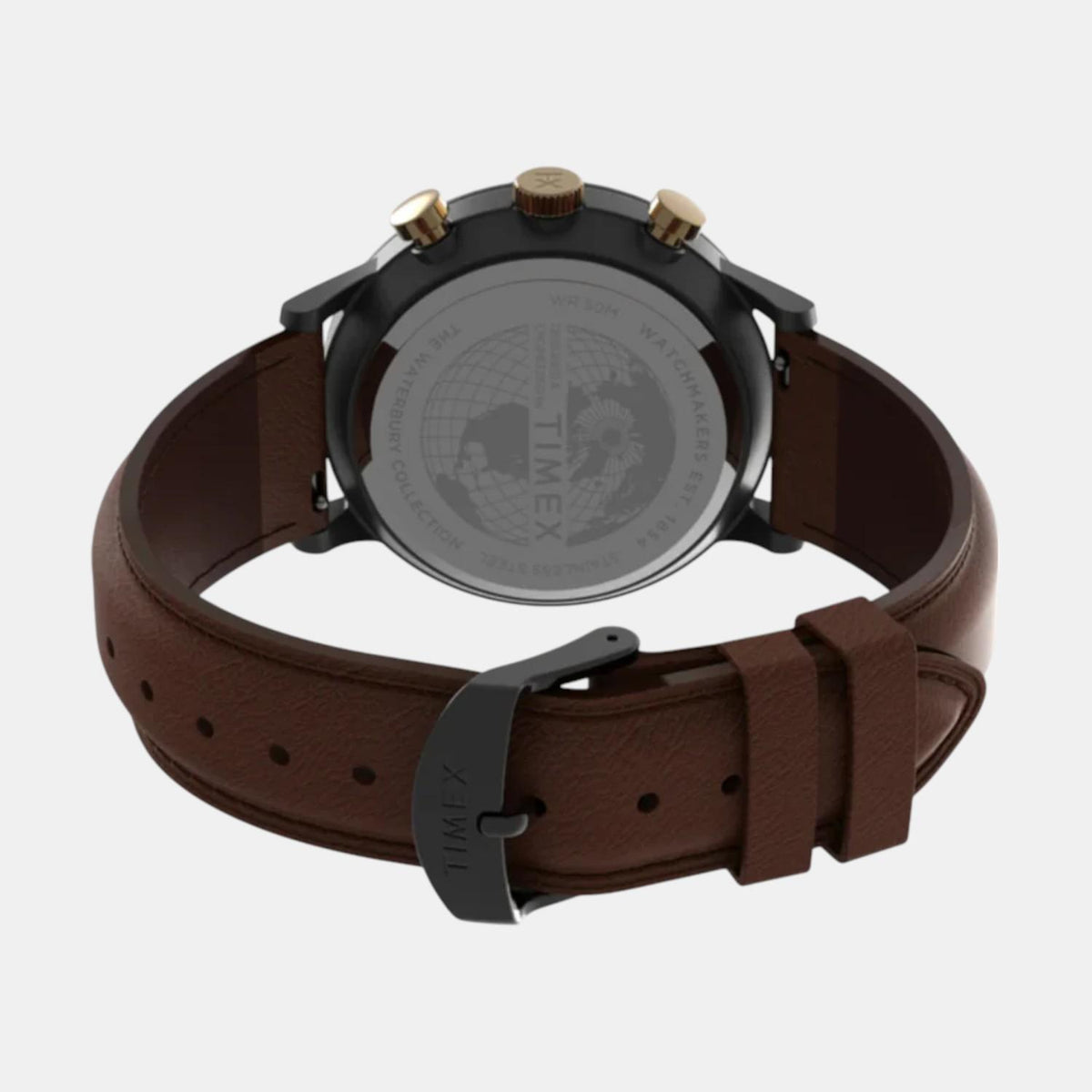 Waterbury Men Quartz Blue Dial Multi-Function Leather Watch TW2U88200UJ