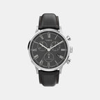 Waterbury Classic Men Quartz Black Dial Analog Leather Watch TW2U88300UJ