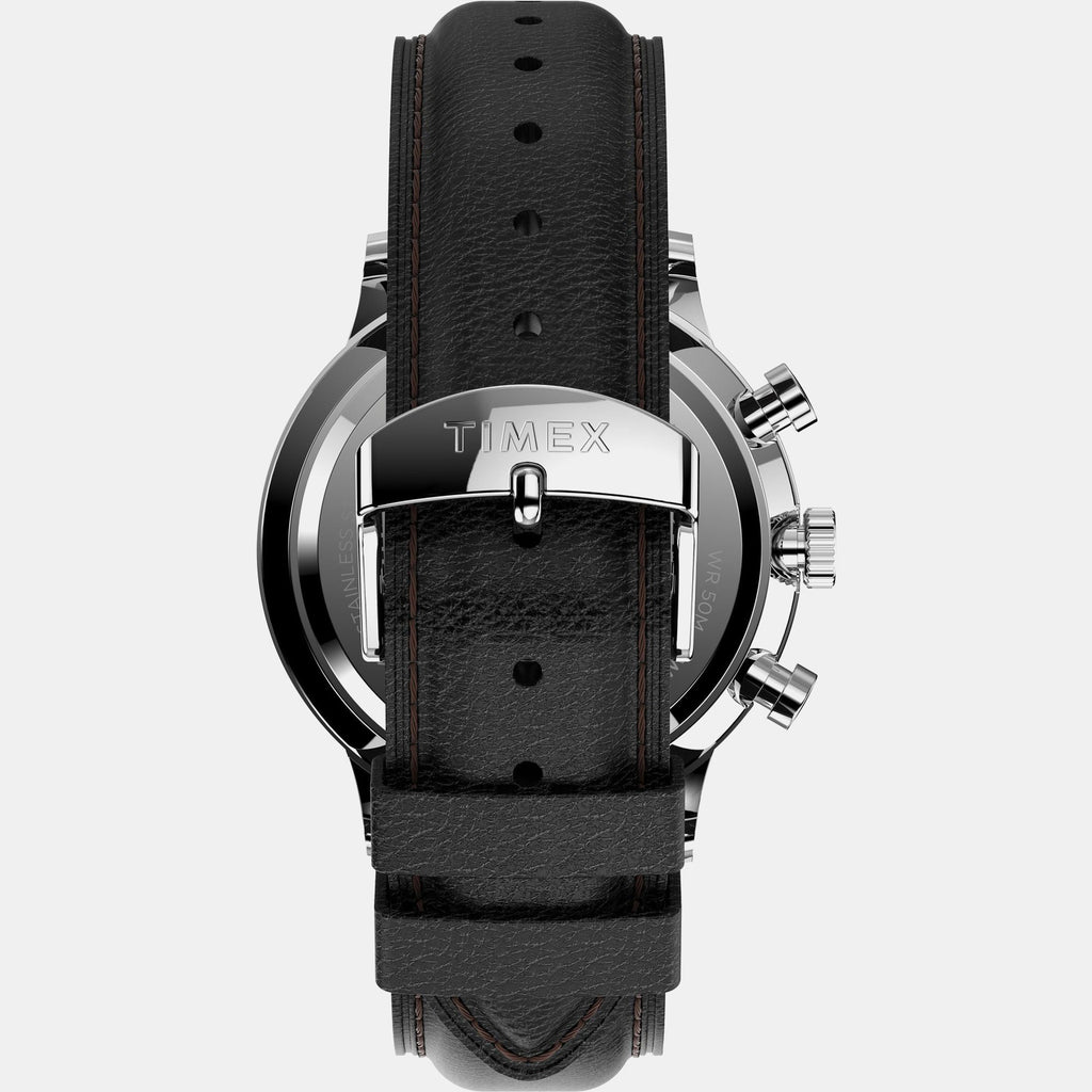 Waterbury Classic Men Quartz Black Dial Analog Leather Watch TW2U88300UJ
