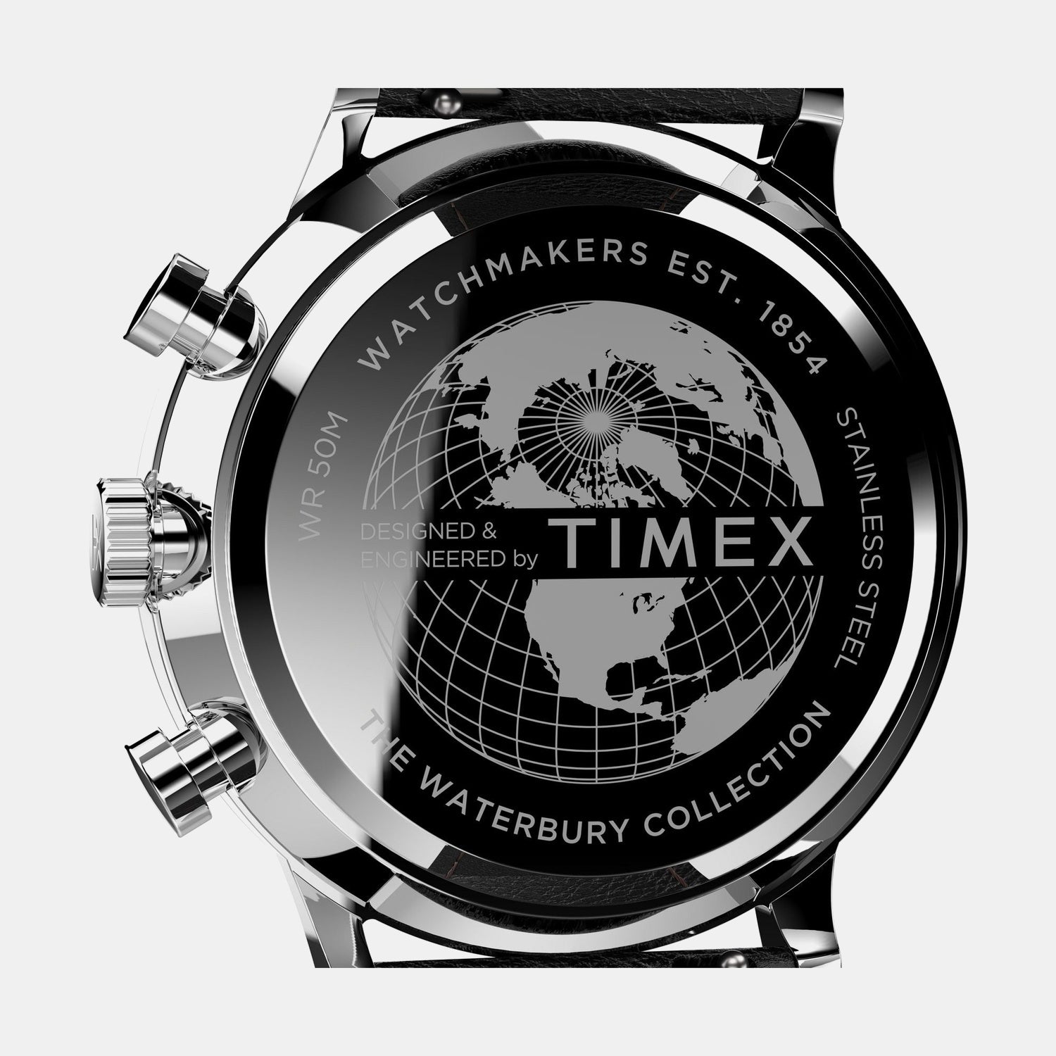Waterbury Classic Men Quartz Black Dial Analog Leather Watch TW2U88300UJ