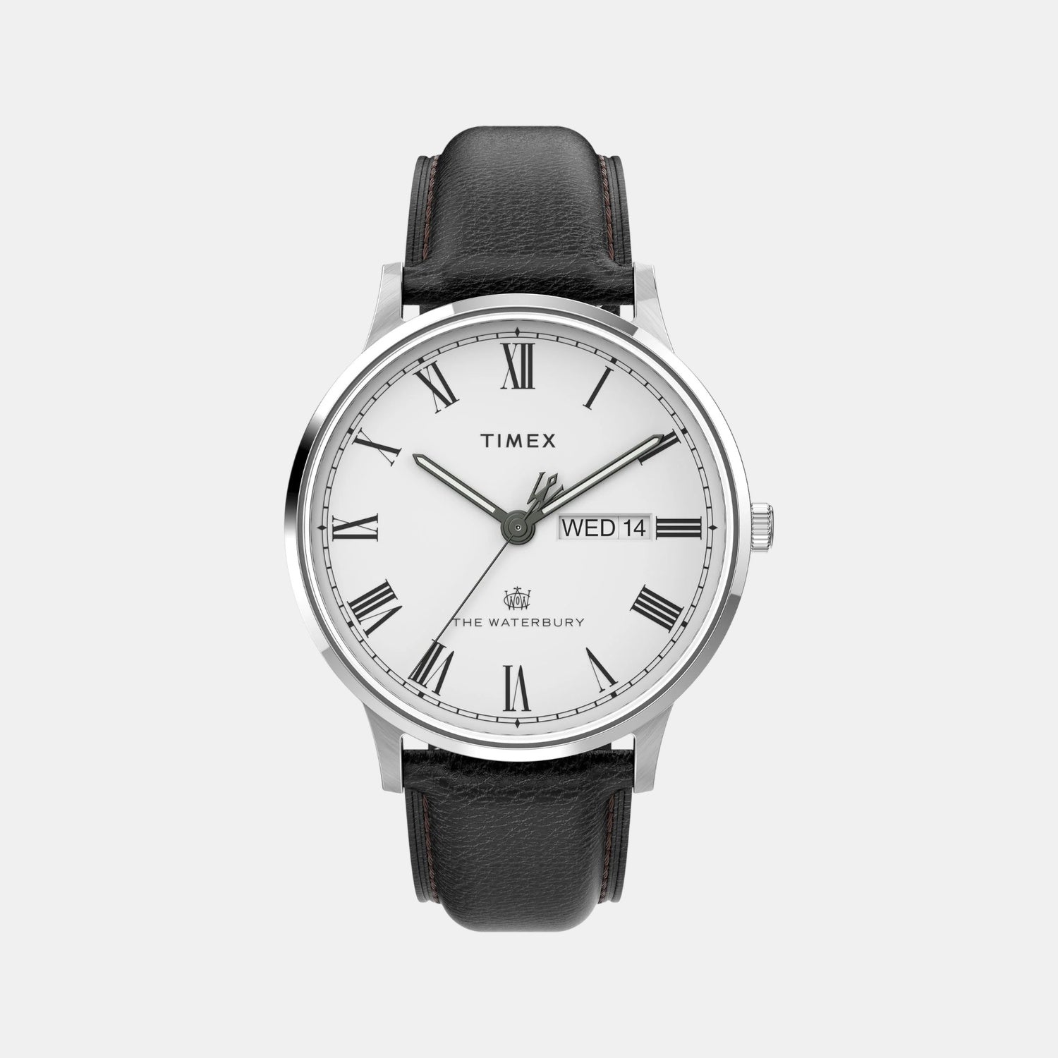 Men Quartz White Dial Analog Leather Watch TW2U88400UJ