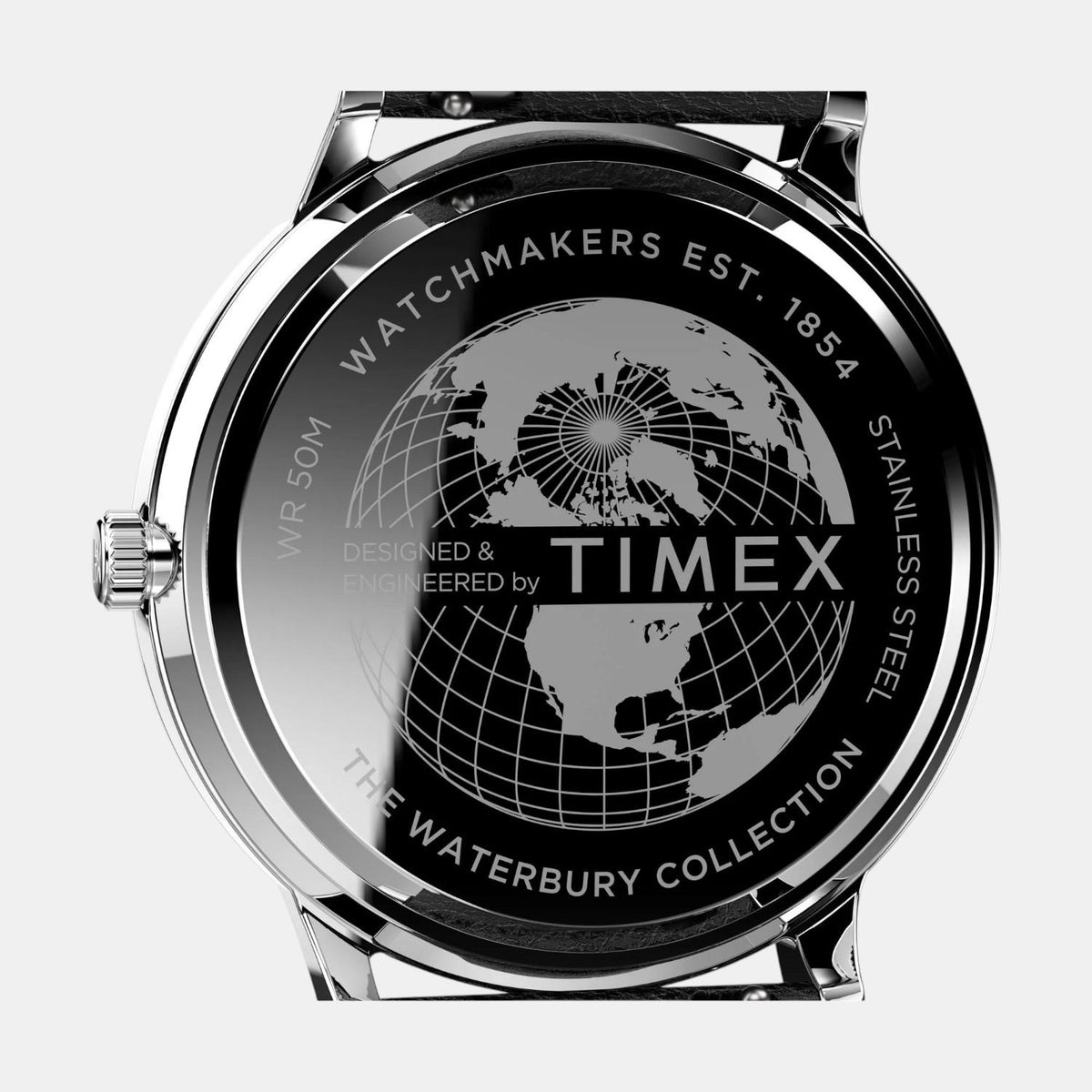 Men Quartz White Dial Analog Leather Watch TW2U88400UJ
