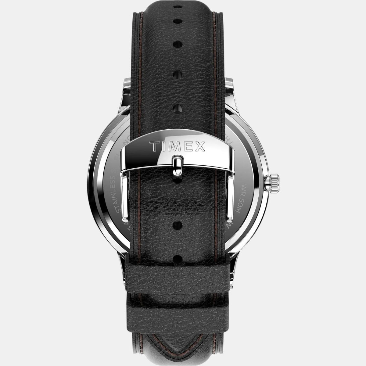 Men Quartz White Dial Analog Leather Watch TW2U88400UJ
