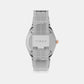 Q Timex Women Silver-Tone Analog Stainless Steel Watch TW2U95600UJ