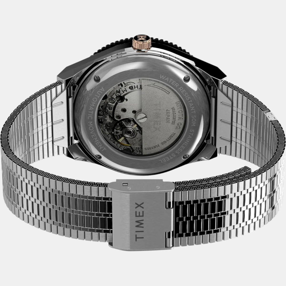 Men Automatic Brown Dial Analog Stainless Steel Watch TW2U96900U9