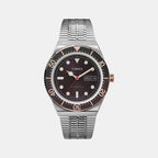 Men Automatic Brown Dial Analog Stainless Steel Watch TW2U96900U9