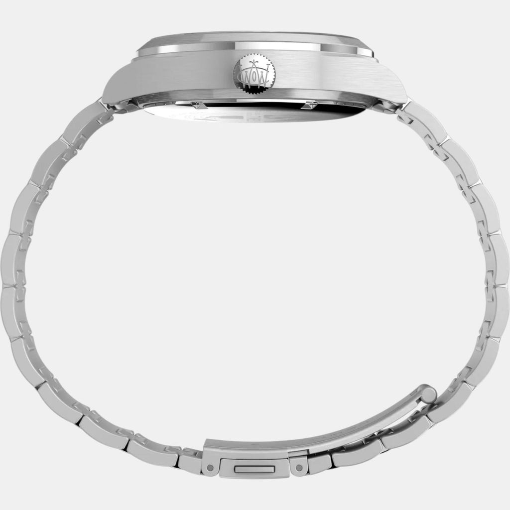 Men Quartz Silver Dial Analog Stainless Steel Watch TW2U99300UJ