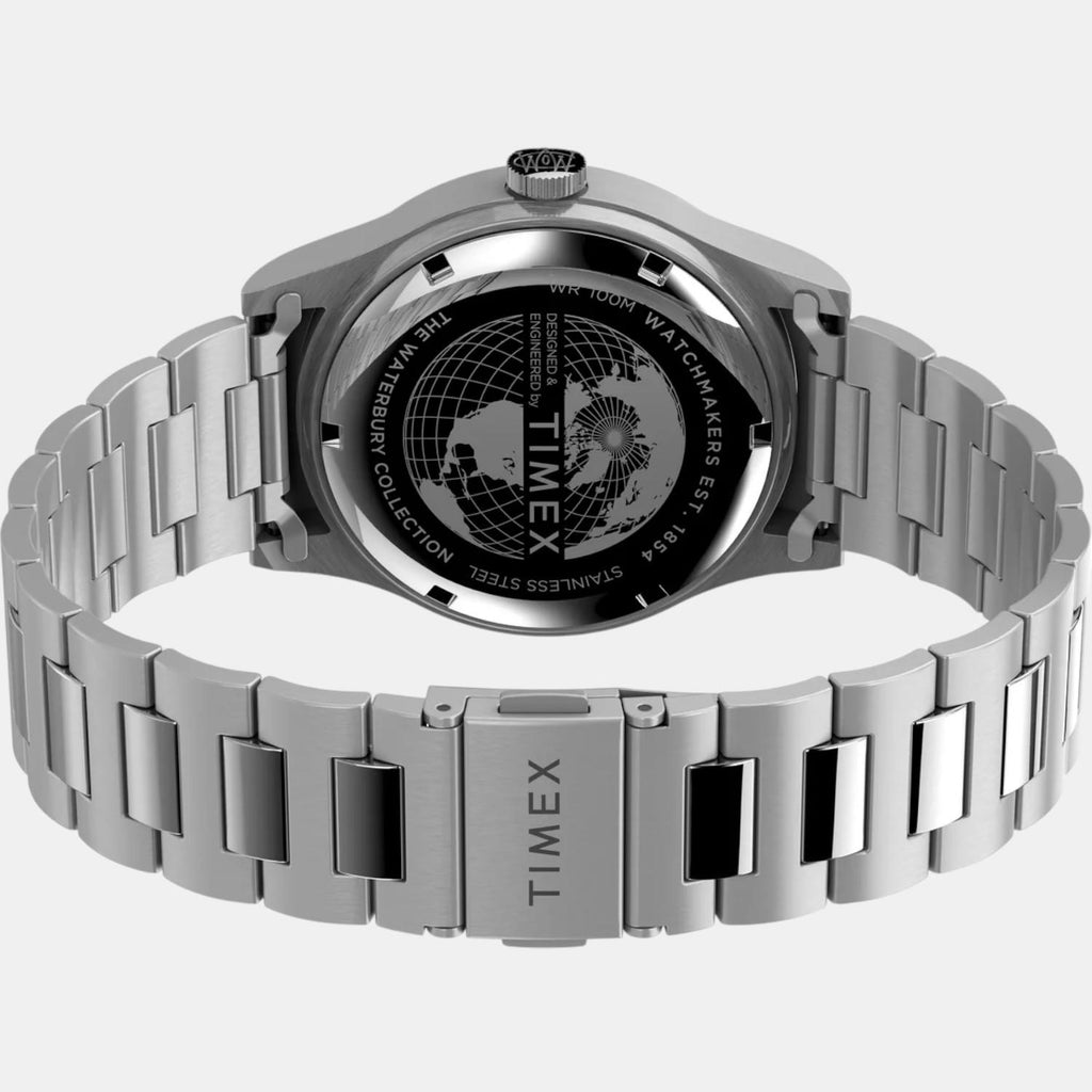 Men Quartz Silver Dial Analog Stainless Steel Watch TW2U99300UJ