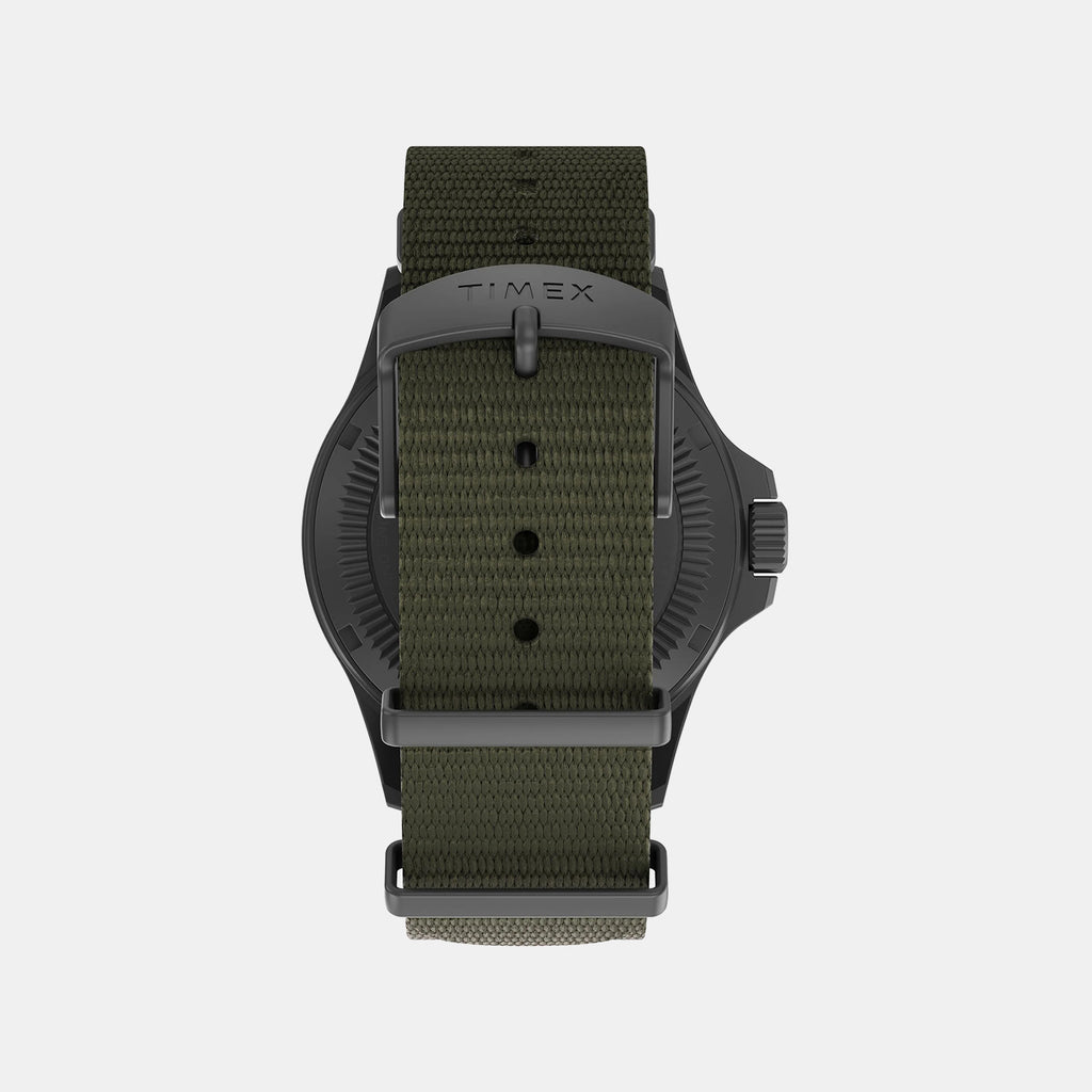 Men Quartz Green Dial Analog Silicone Watch TW2V03700X6