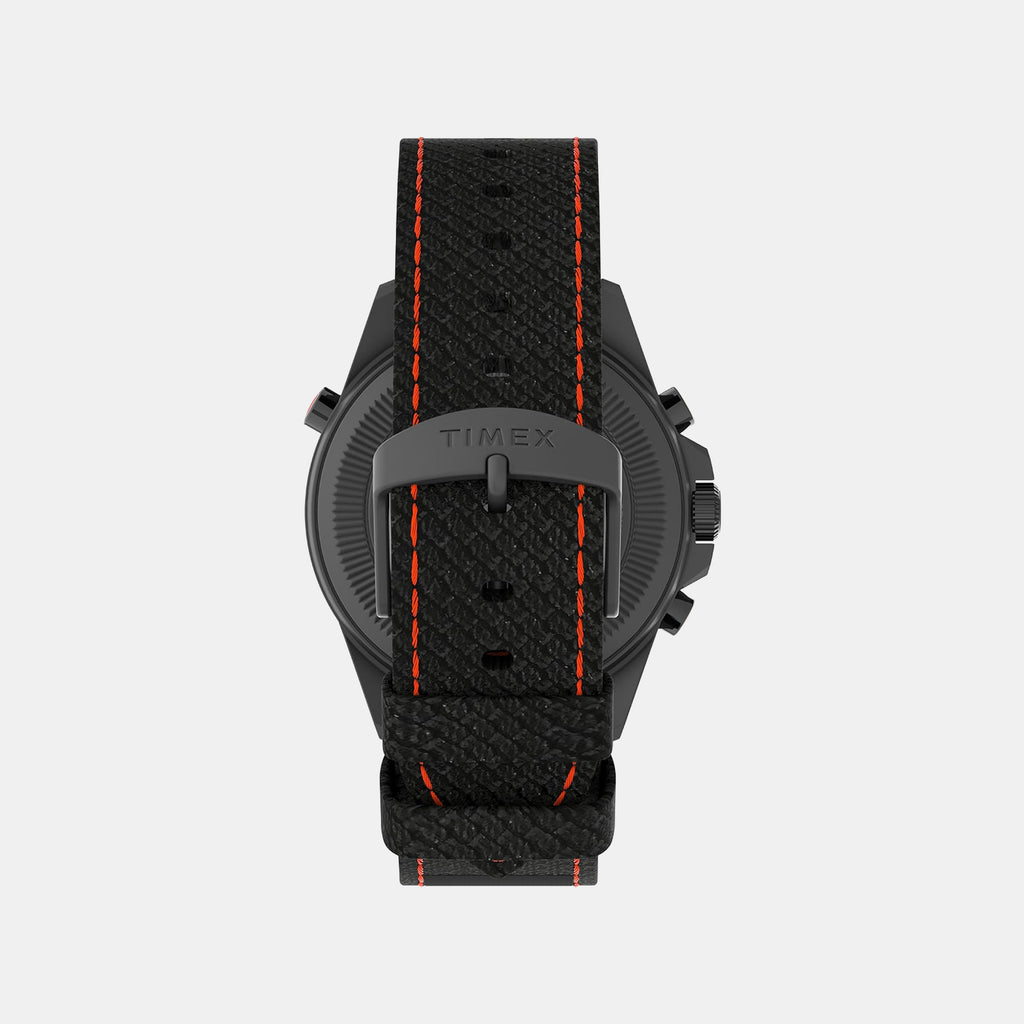 Men Quartz Black Dial Analog Silicone Watch TW2V03900X6