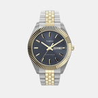Waterbury Men Quartz Blue Dial Analog Stainless Steel Watch TW2V17500UJ