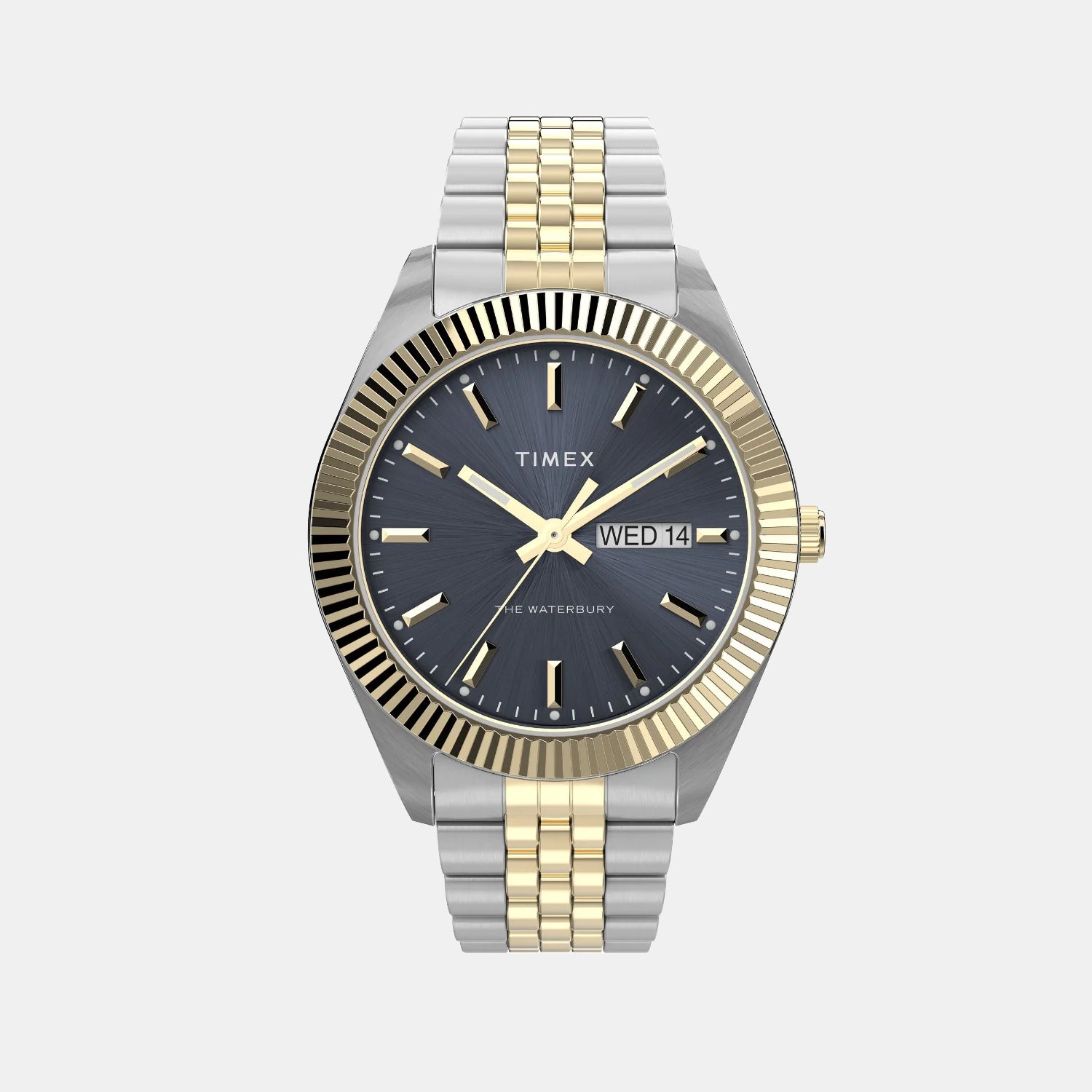 Waterbury Men Quartz Blue Dial Analog Stainless Steel Watch TW2V17500UJ