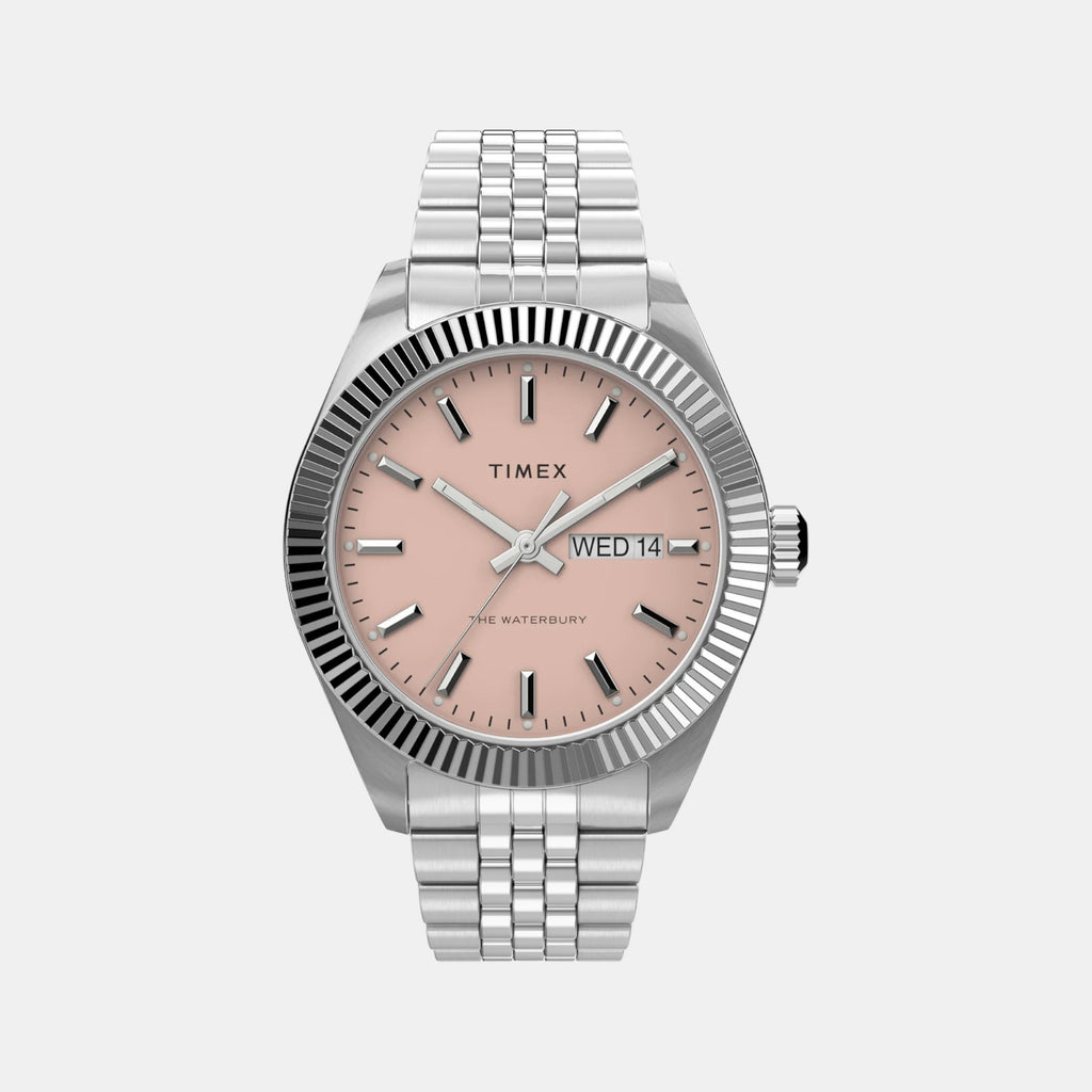 Men Quartz Pink Dial Analog Stainless Steel Watch TW2V17800UJ