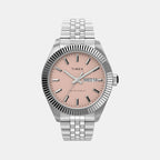 Men Quartz Pink Dial Analog Stainless Steel Watch TW2V17800UJ