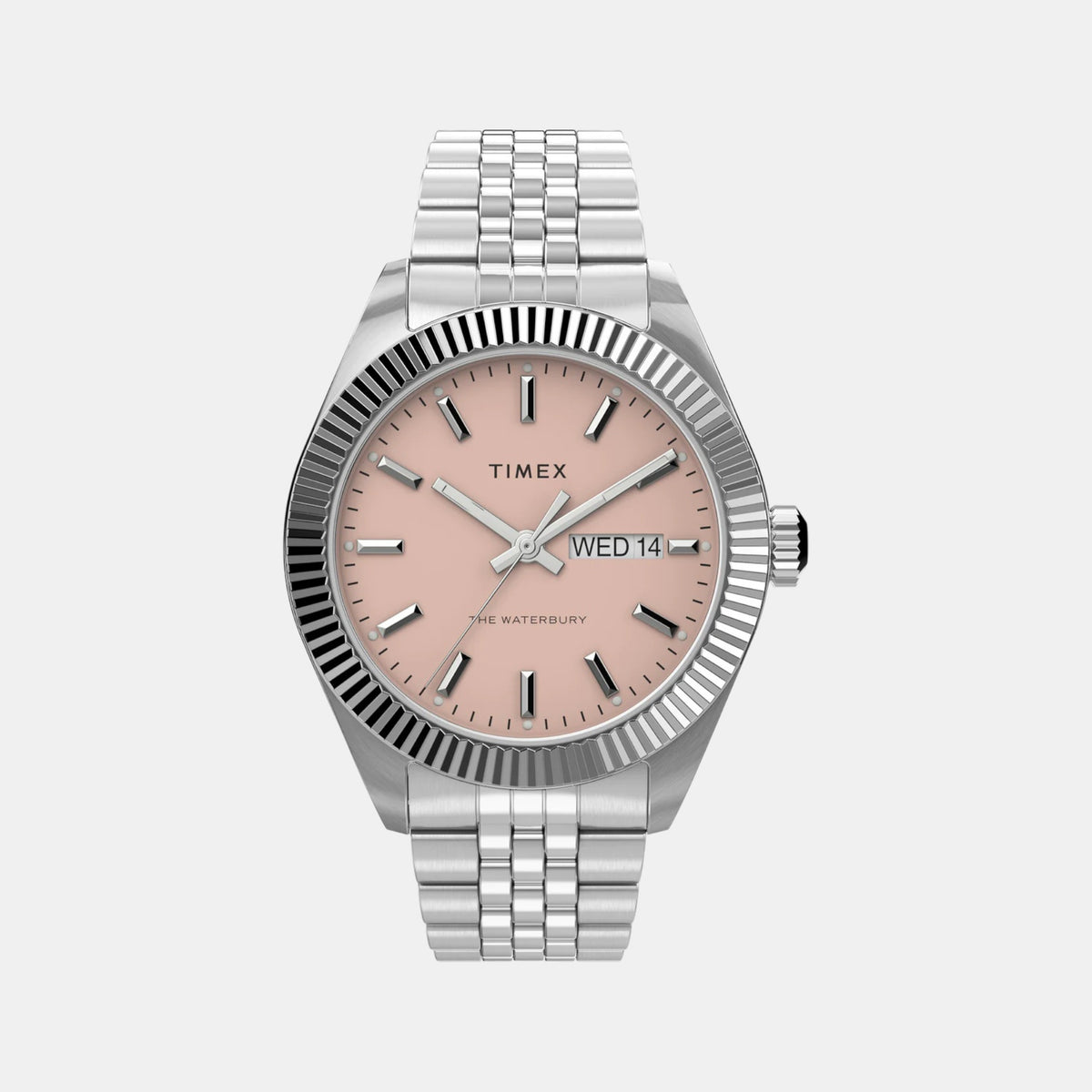 Men Quartz Pink Dial Analog Stainless Steel Watch TW2V17800UJ