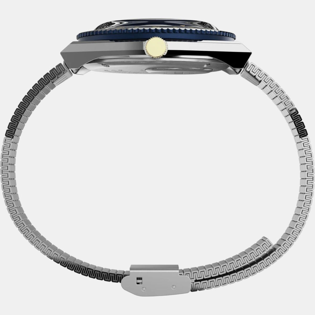 Men Quartz Blue Dial Analog Stainless Steel Watch TW2V18400U9