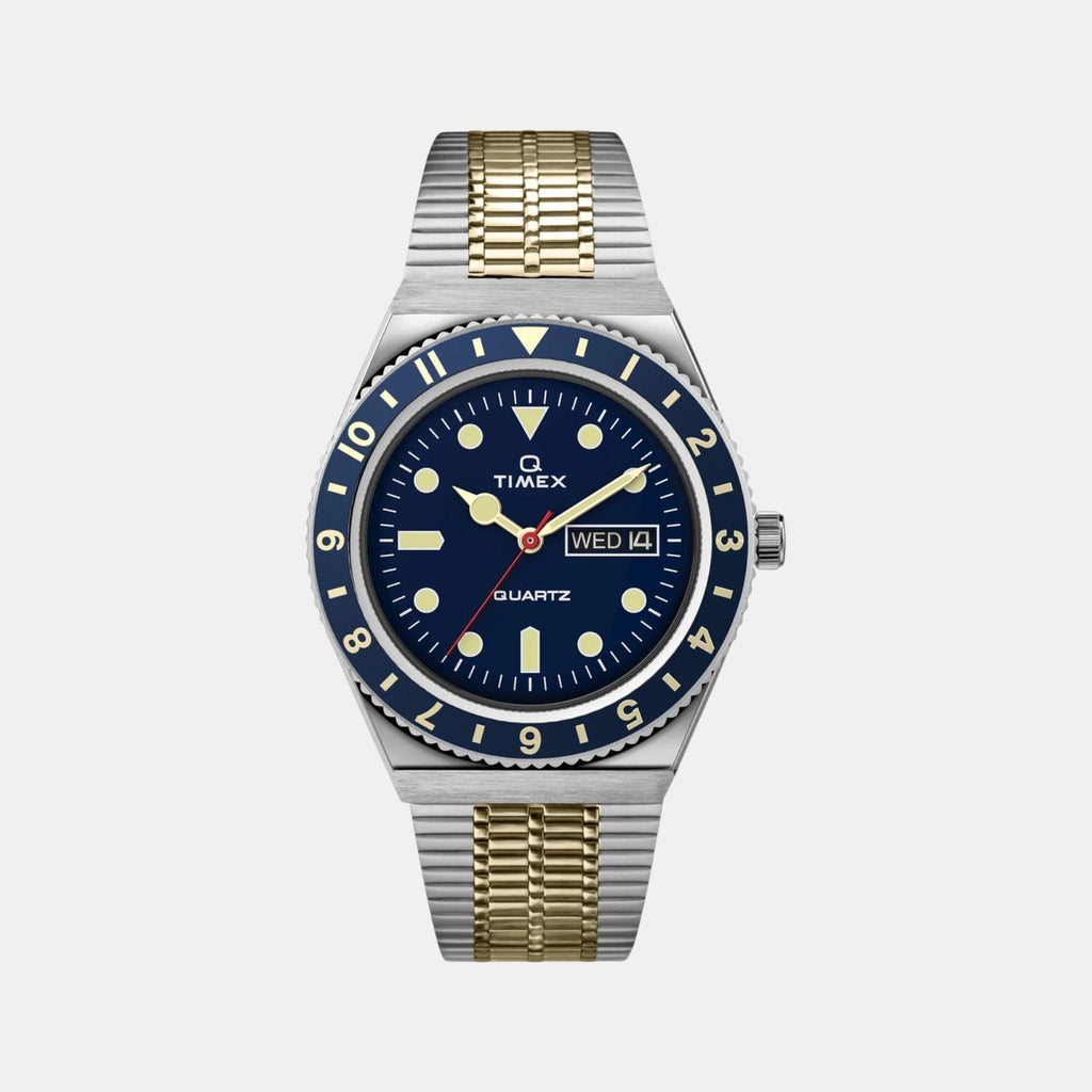 Men Quartz Blue Dial Analog Stainless Steel Watch TW2V18400U9