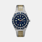 Men Quartz Blue Dial Analog Stainless Steel Watch TW2V18400U9