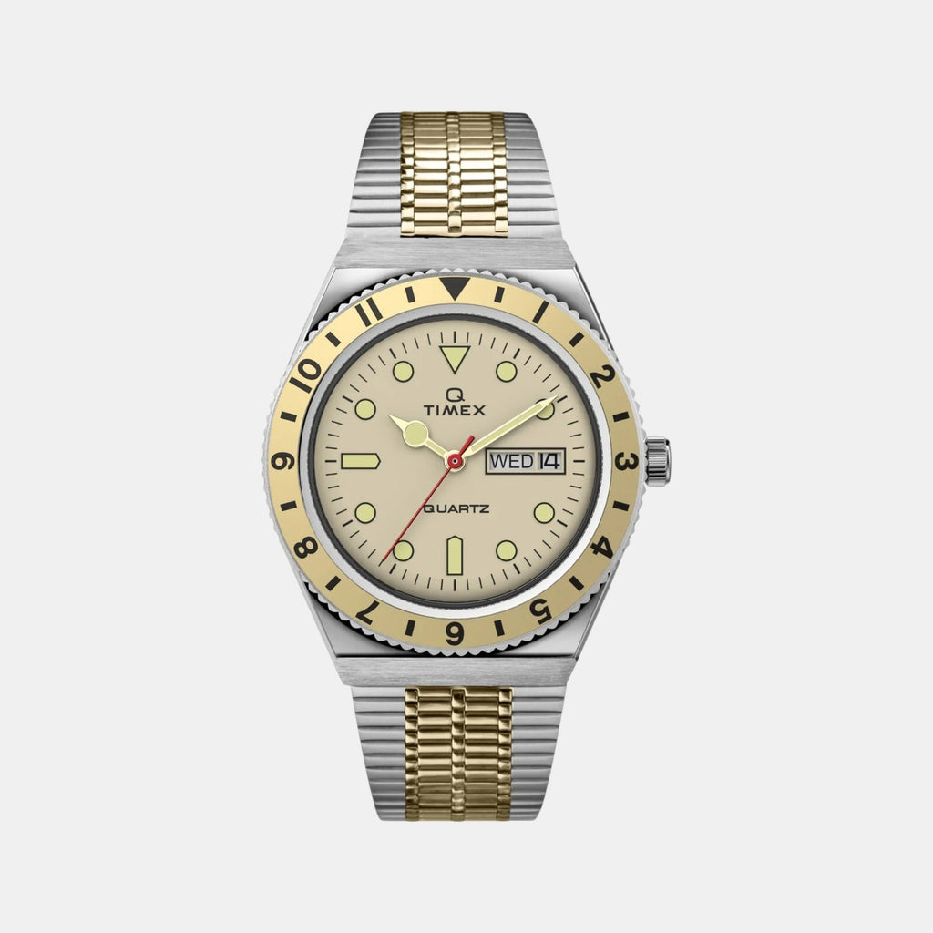 Men Quartz Champagne Dial Analog Stainless Steel Watch TW2V18600U9