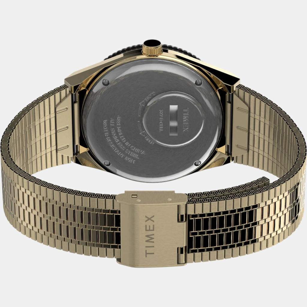 Men Quartz Black Dial Analog Stainless Steel Watch TW2V18800U9