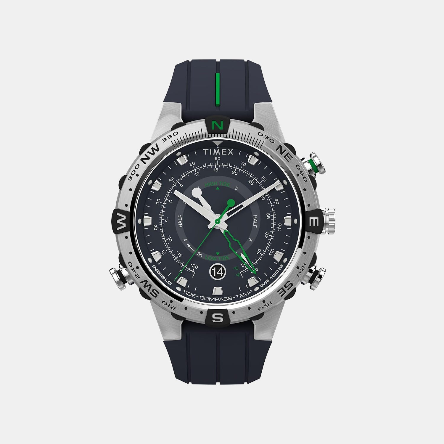 Men Quartz Blue Dial Analog Silicone Watch TW2V22100UJ