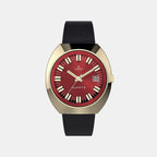 Timex Lab Men Quartz Burgundy Dial Analog Leather Watch TW2V25400IK
