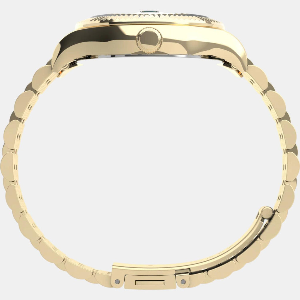 Women Quartz Green Dial Analog Stainless Steel Watch TW2V31700UJ