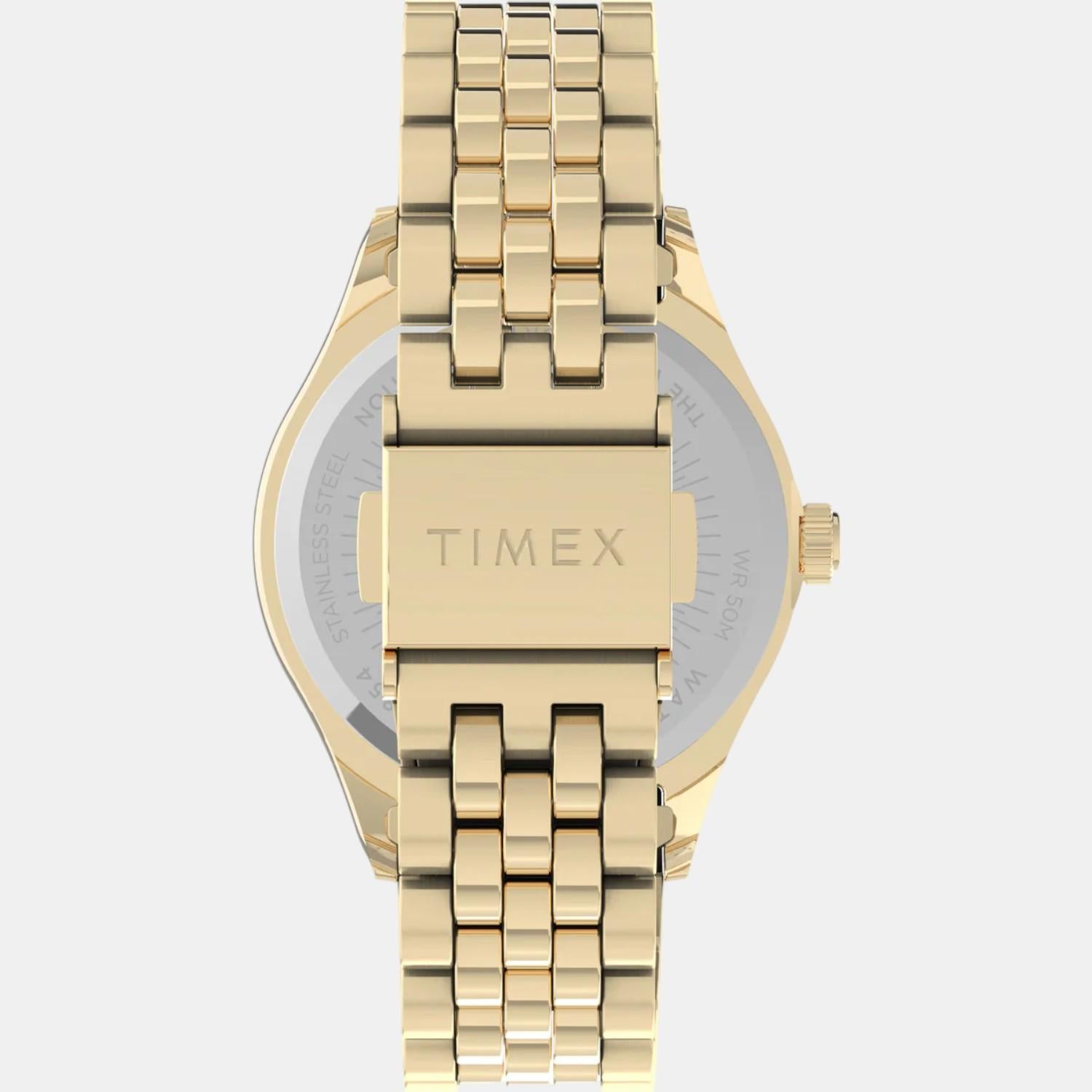 Women Quartz Green Dial Analog Stainless Steel Watch TW2V31700UJ