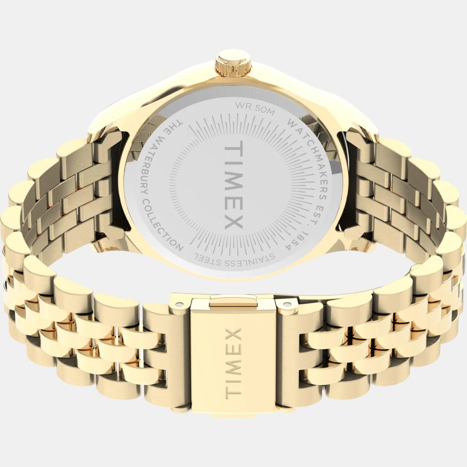 Women Quartz Green Dial Analog Stainless Steel Watch TW2V31700UJ