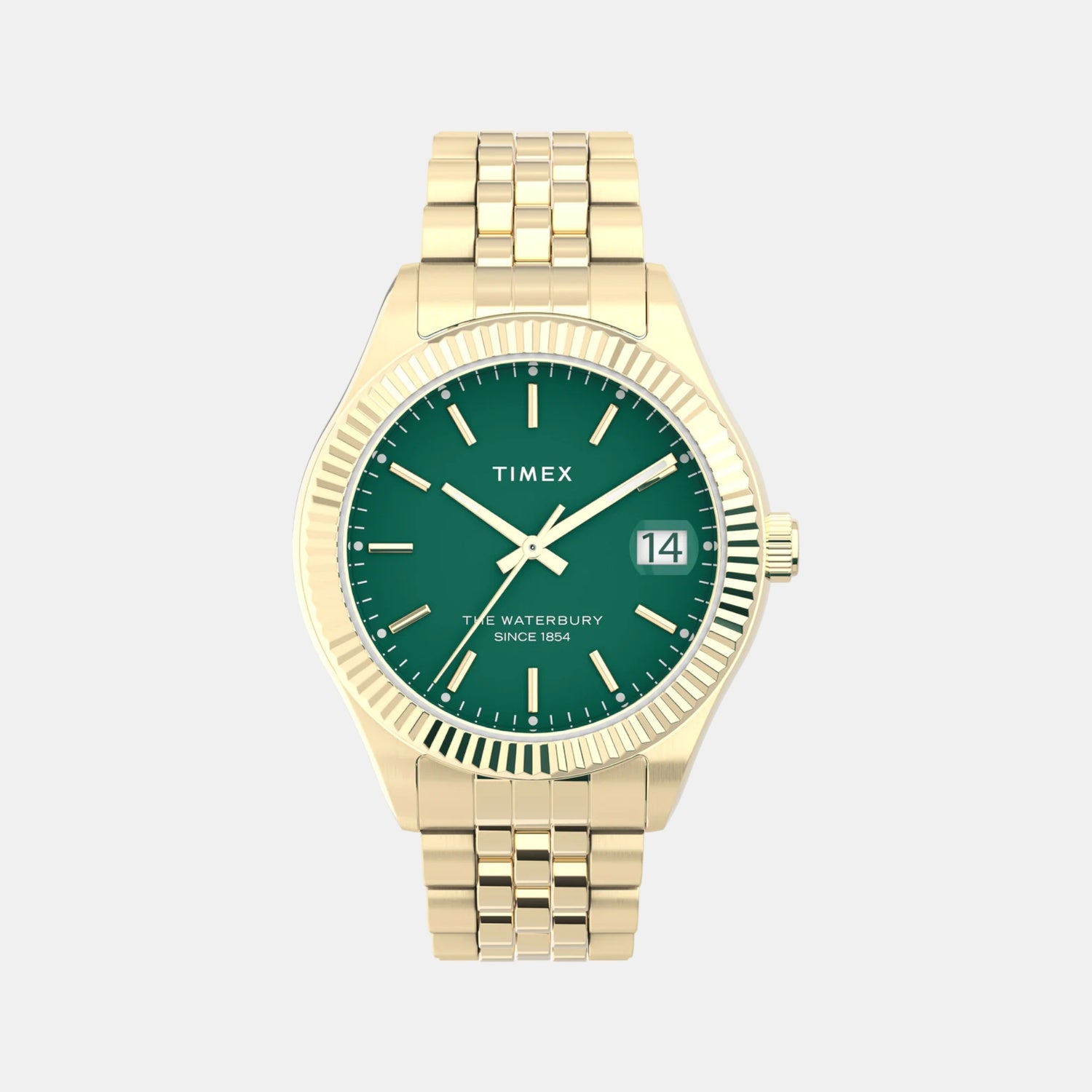 Women Quartz Green Dial Analog Stainless Steel Watch TW2V31700UJ
