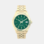 Women Quartz Green Dial Analog Stainless Steel Watch TW2V31700UJ