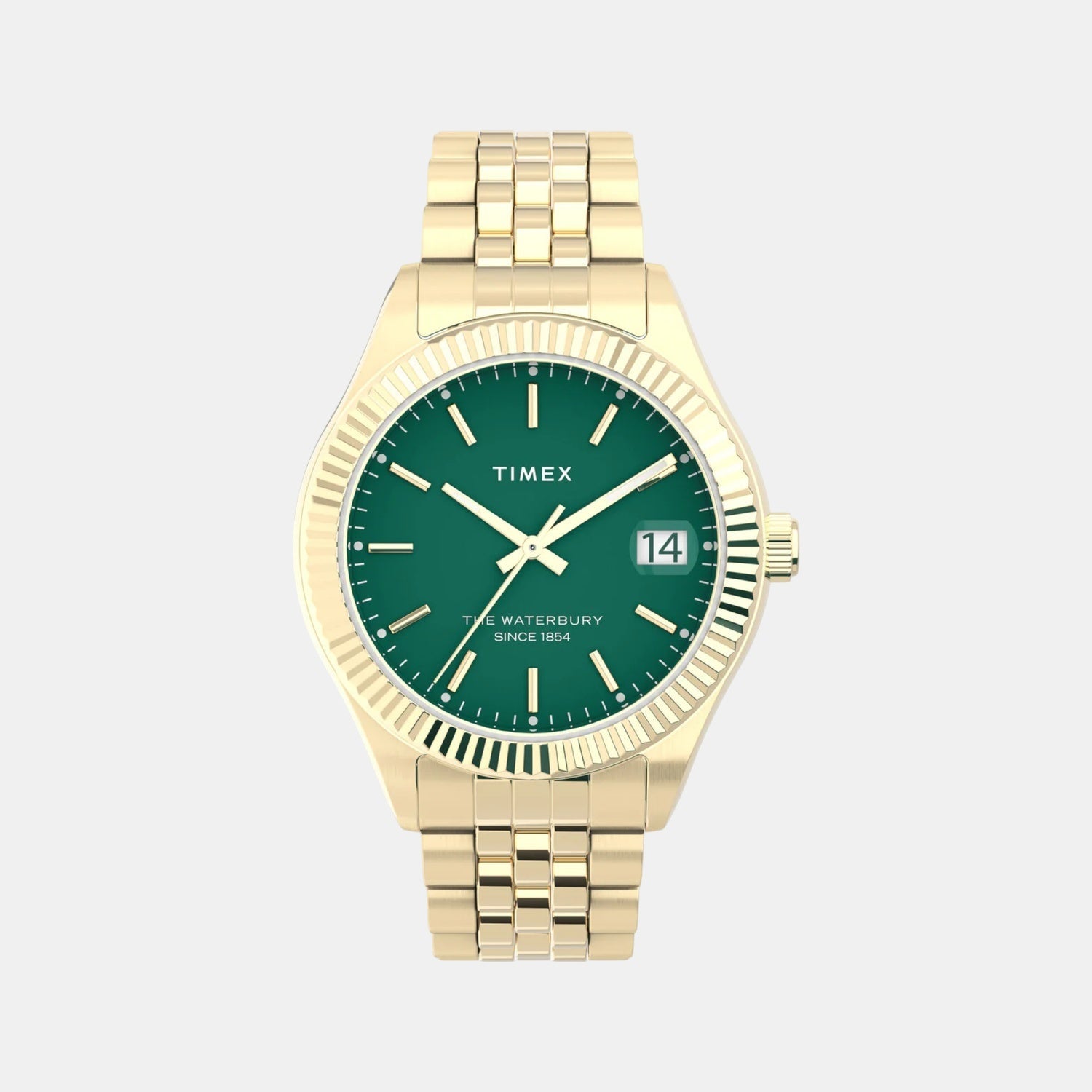 Women Quartz Green Dial Analog Stainless Steel Watch TW2V31700UJ