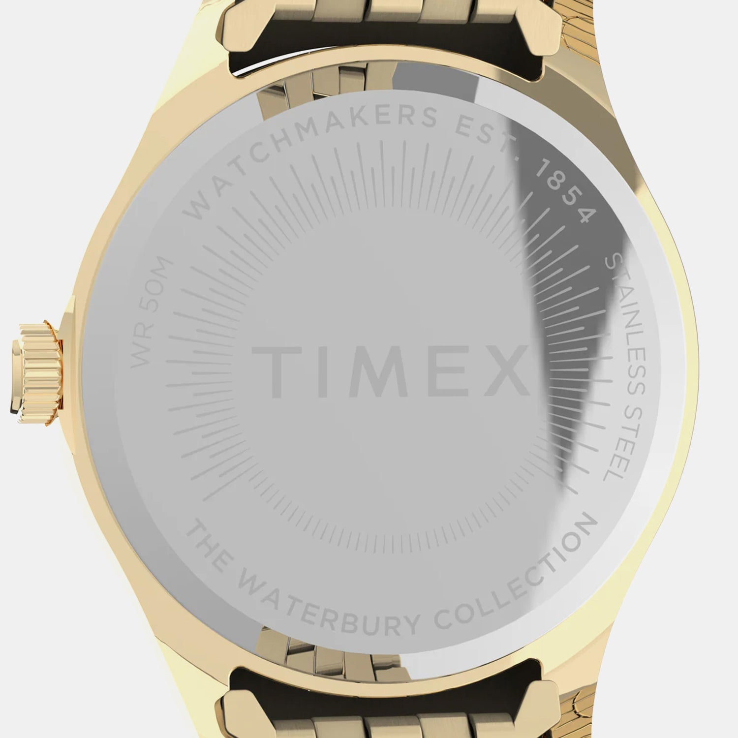 Waterbury Women Quartz Orange Dial Analog Stainless Steel Watch TW2V31800UJ