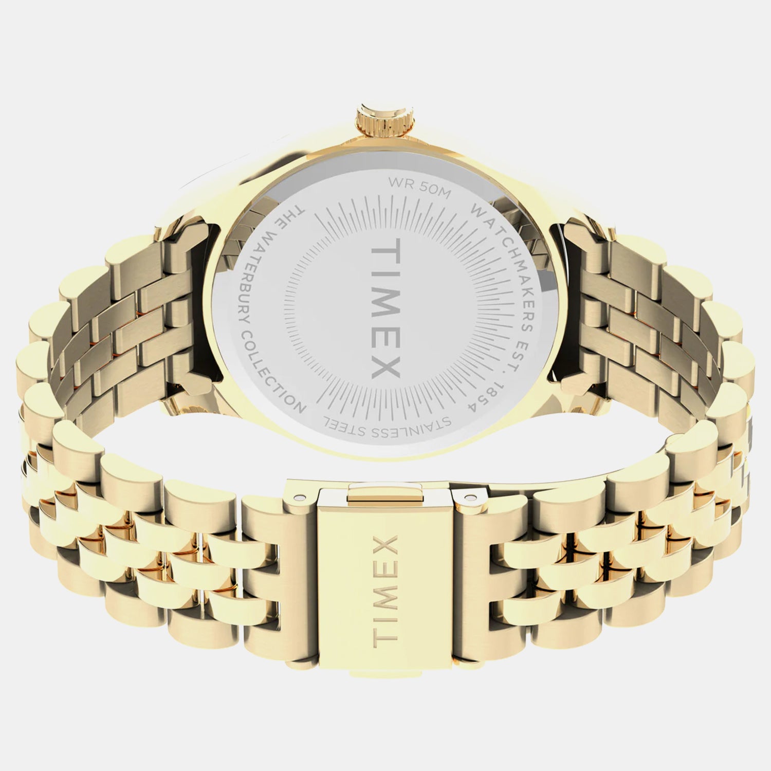 Waterbury Women Quartz Orange Dial Analog Stainless Steel Watch TW2V31800UJ