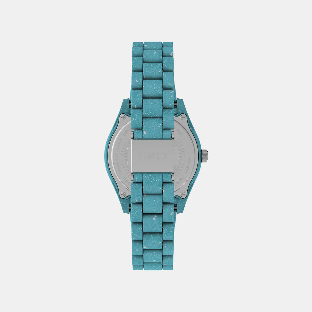 Waterbury Women Quartz Blue Dial Analog Brass Watch TW2V33200X6