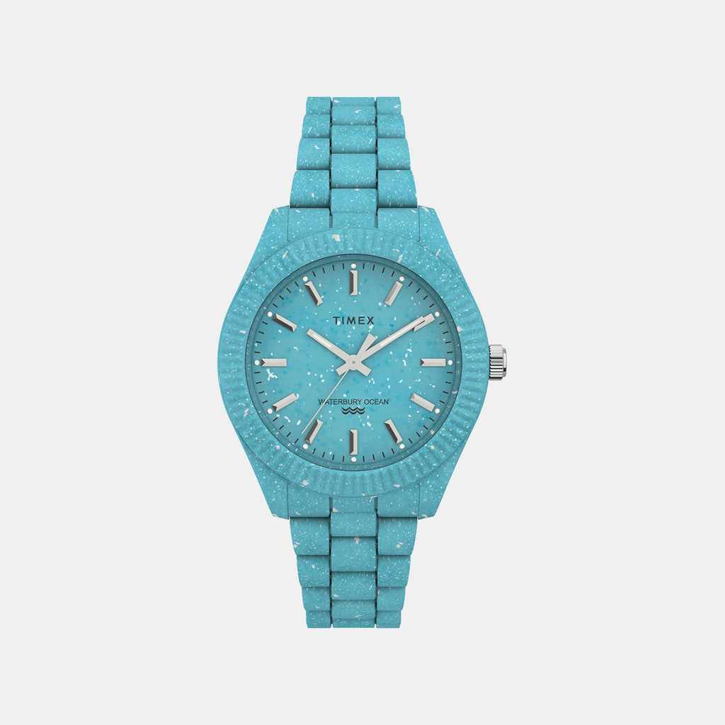 Waterbury Women Quartz Blue Dial Analog Brass Watch TW2V33200X6